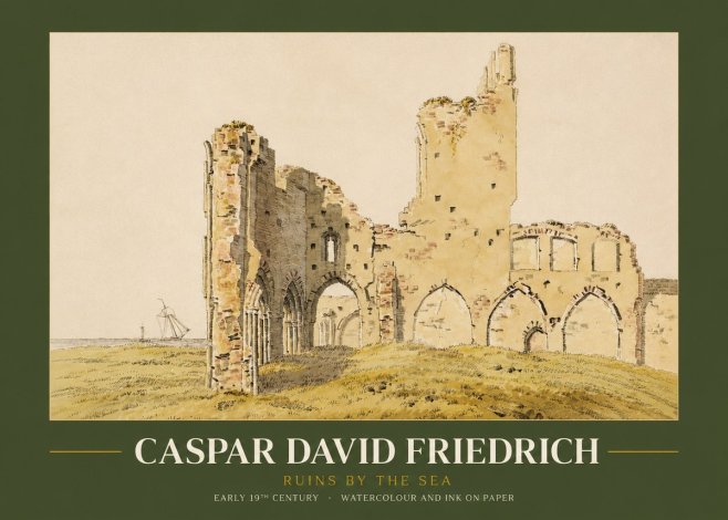 Caspar David Friedrich Ruins by the Sea No2 - Juliste