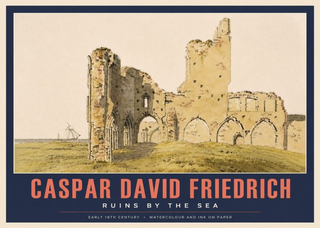 Caspar David Friedrich Ruins by the Sea No3 - Juliste