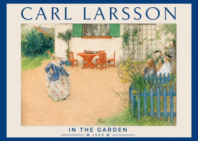 Carl Larsson In the Garden No3 - Juliste