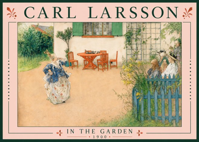 Carl Larsson In the Garden No5 - Juliste