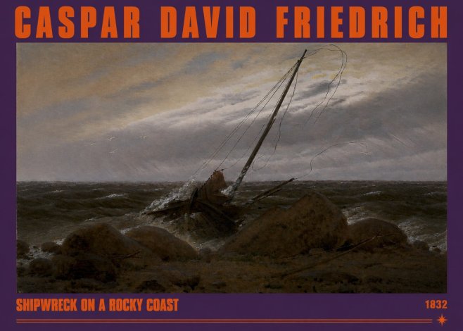 Caspar David Friedrich Shipwreck on a Rocky Coast No2 - Juliste