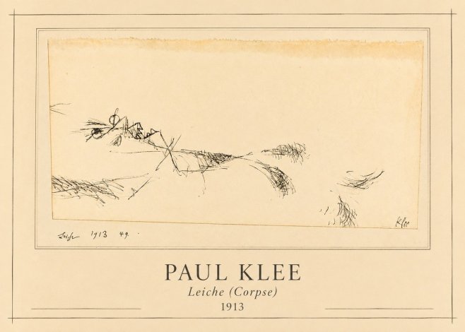 Paul Klee Leiche (Corpse) No1 - Juliste