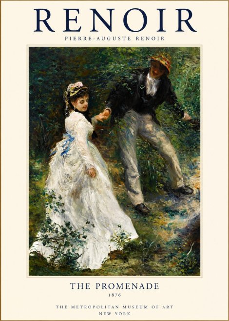 Renoir The Promenade No1 - Juliste