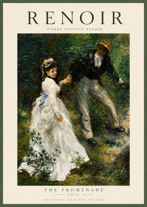 Renoir The Promenade No2 - Juliste