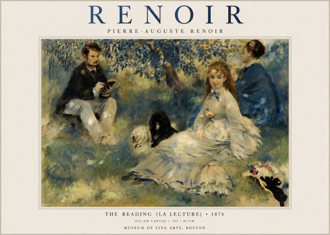 Renoir The Reading (La Lecture) No2 - Juliste