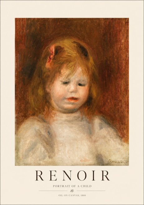 Renoir Portrait of a Child I No1 - Juliste