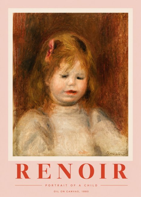 Renoir Portrait of a Child I No2 - Juliste