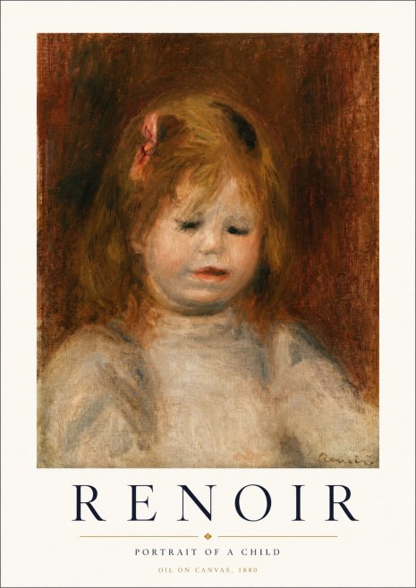 Renoir Portrait of a Child I No3 - Juliste