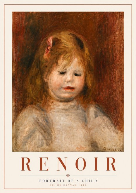 Renoir Portrait of a Child I No5 - Juliste