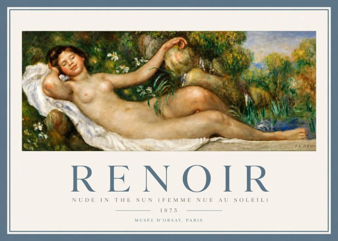 Renoir Nude in the Sun (Femme Nue Au Soleil) No4 - Juliste