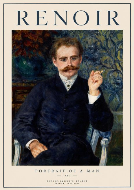 Renoir Portrait of a Man I No1 - Juliste