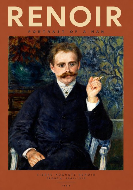 Renoir Portrait of a Man I No2 - Juliste