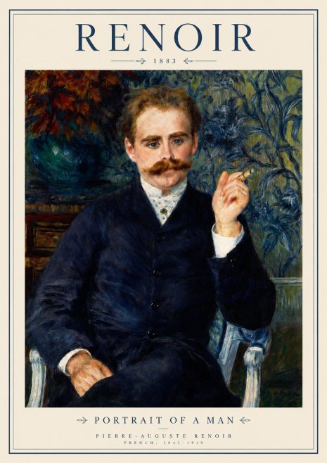 Renoir Portrait of a Man I No3 - Juliste