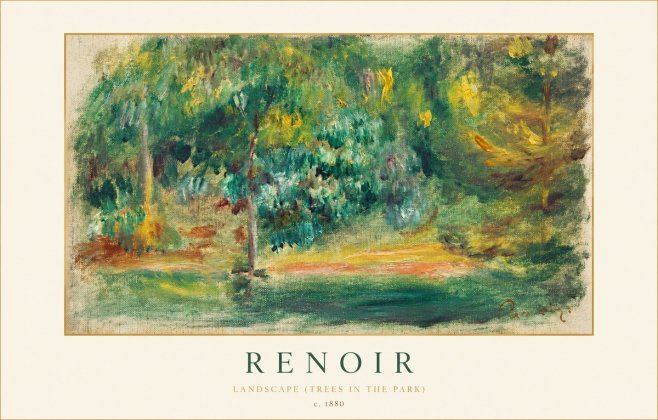 Renoir Landscape (Trees in the Park) No1 - Juliste