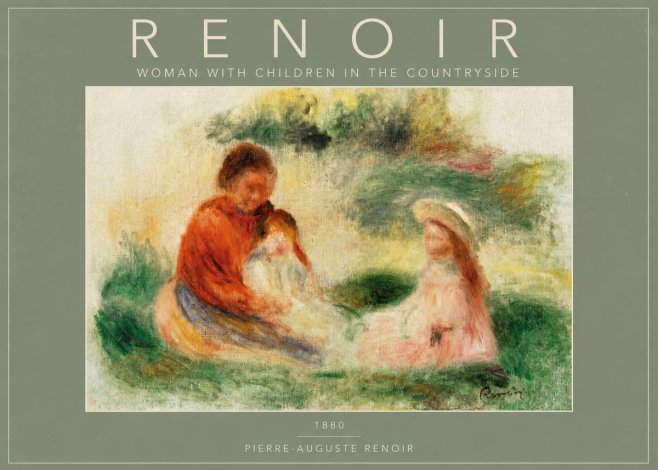 Renoir Woman with Children in the Countryside No2 - Juliste