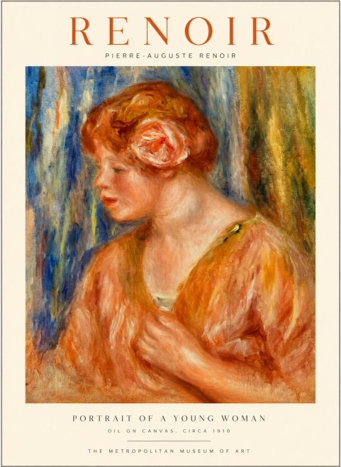 Renoir Portrait of a Young Woman I No1 - Juliste
