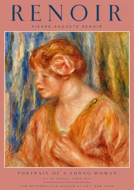 Renoir Portrait of a Young Woman I No2 - Juliste