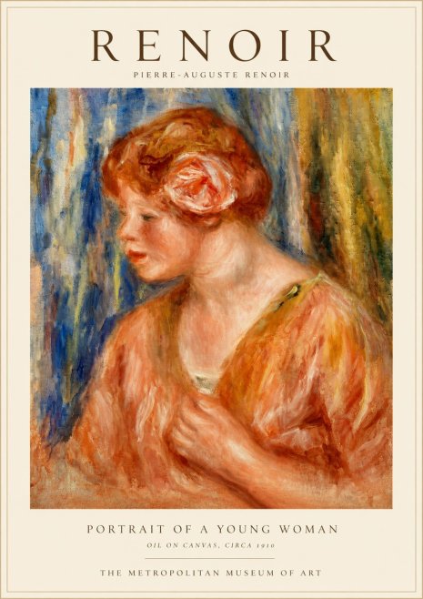 Renoir Portrait of a Young Woman I No3 - Juliste