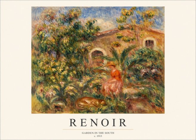 Renoir Garden in the South No1 - Juliste
