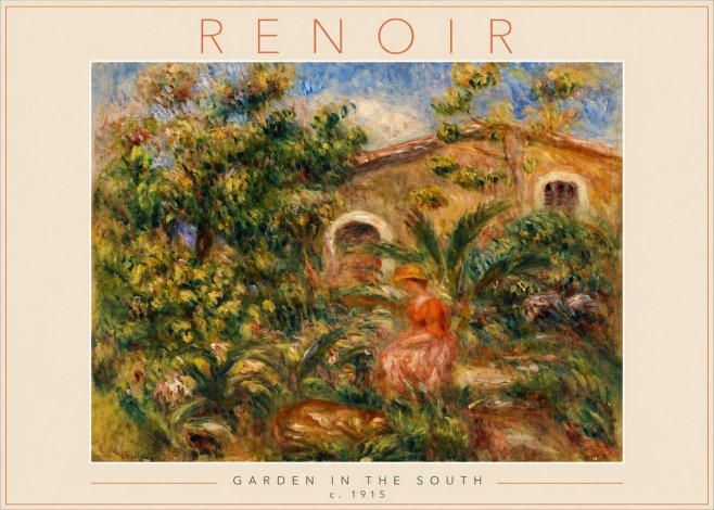 Renoir Garden in the South No4 - Juliste