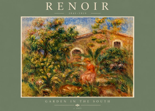Renoir Garden in the South No5 - Juliste