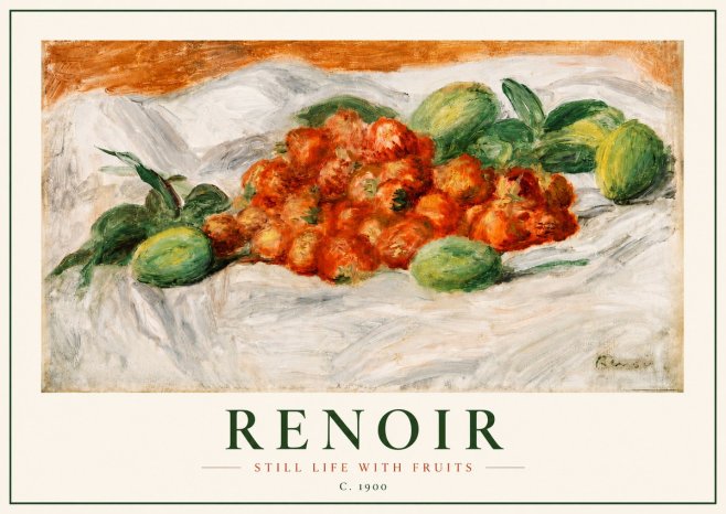 Renoir Still Life with Fruits No3 - Juliste