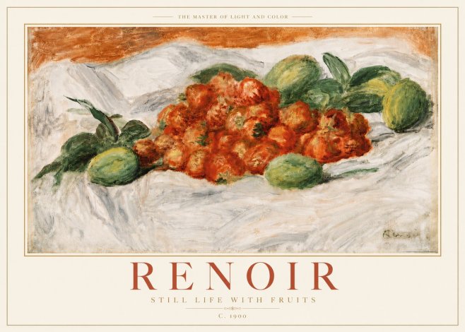 Renoir Still Life with Fruits No5 - Juliste