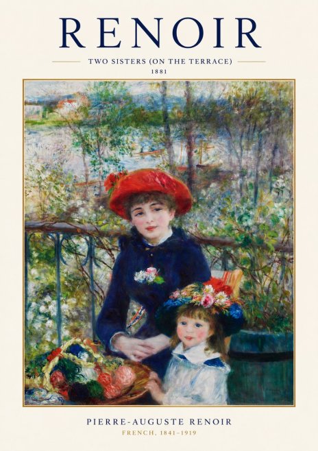 Renoir Two Sisters (on the Terrace) No1 - Juliste