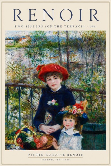 Renoir Two Sisters (on the Terrace) No3 - Juliste