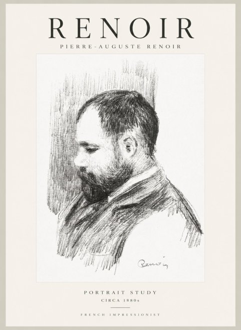 Renoir Portrait Study I No1 - Juliste