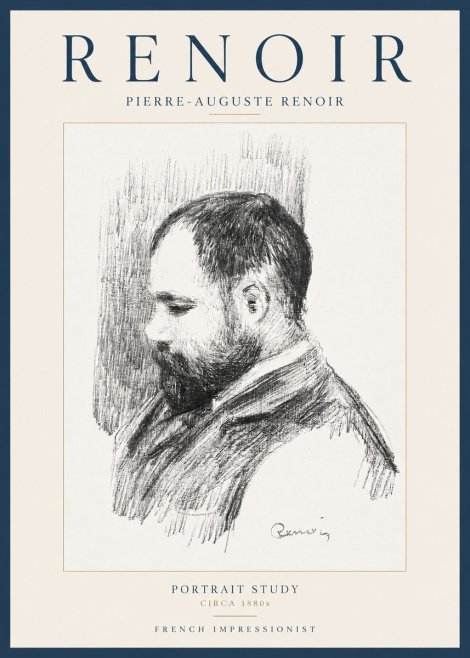 Renoir Portrait Study I No2 - Juliste