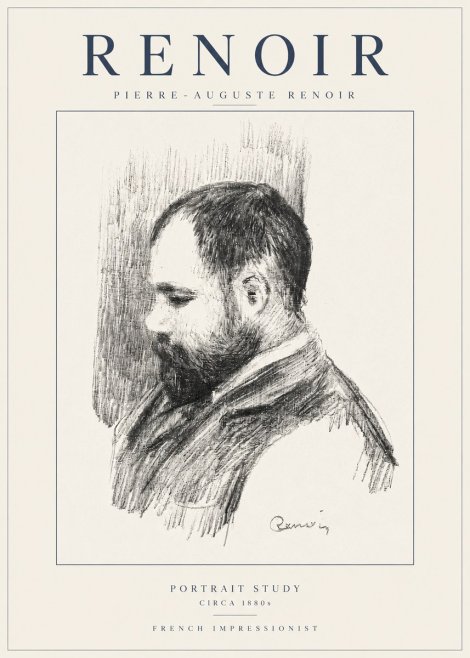 Renoir Portrait Study I No4 - Juliste