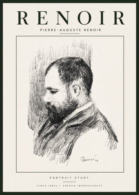 Renoir Portrait Study I No6 - Juliste