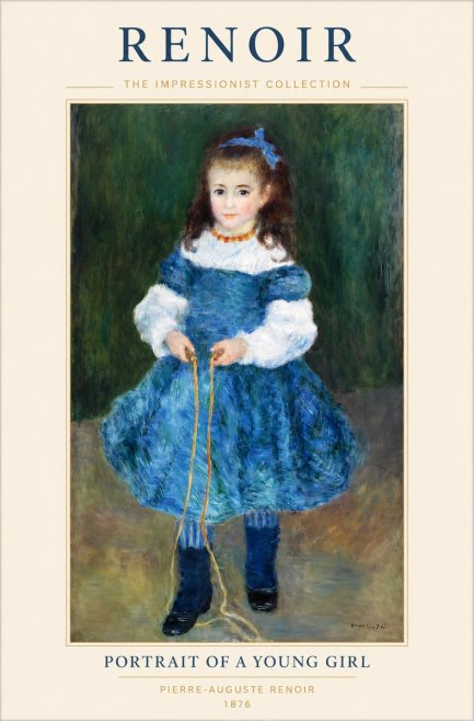 Renoir Portrait of a Young Girl III No1 - Juliste