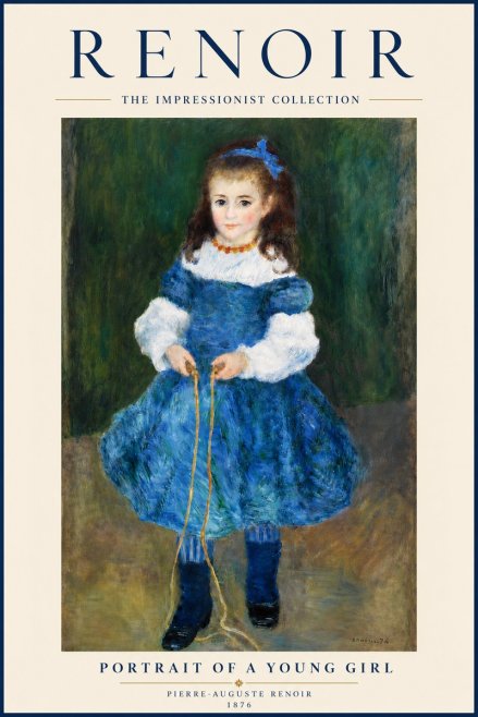 Renoir Portrait of a Young Girl III No5 - Juliste
