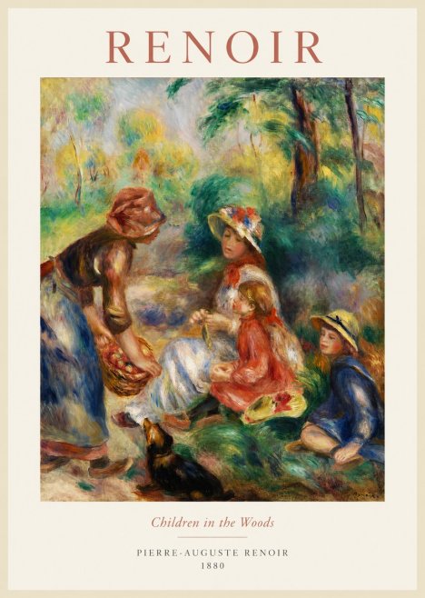 Renoir Children in the Woods No1 - Juliste