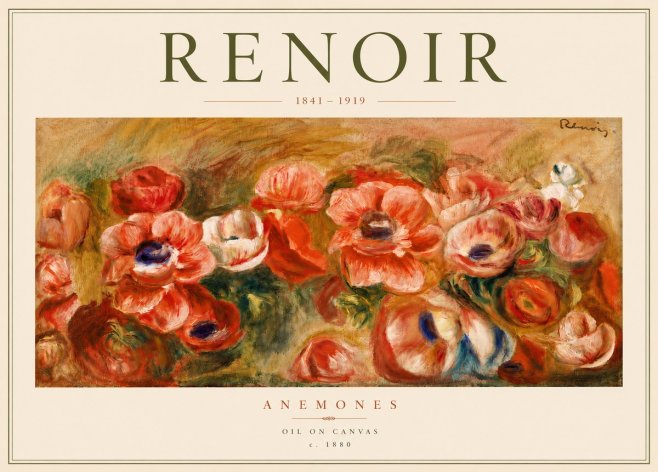 Renoir Anemones No5 - Juliste