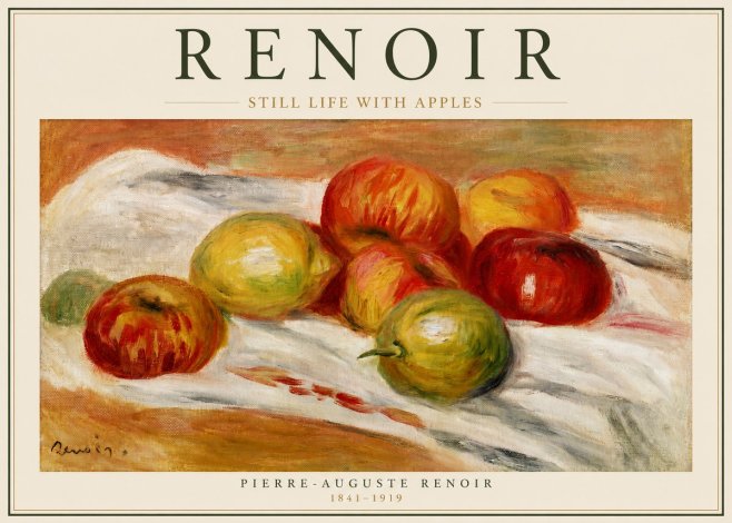 Renoir Still Life with Apples No2 - Juliste