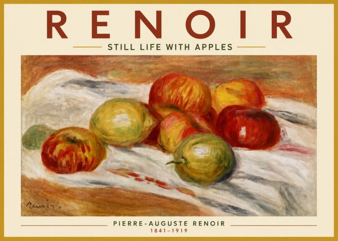Renoir Still Life with Apples No5 - Juliste