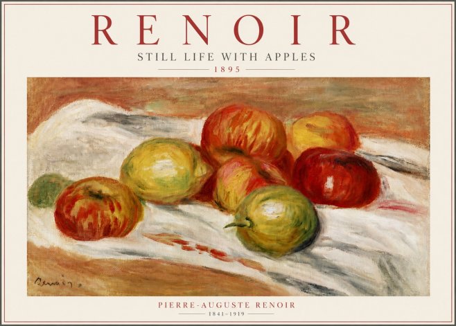 Renoir Still Life with Apples No6 - Juliste