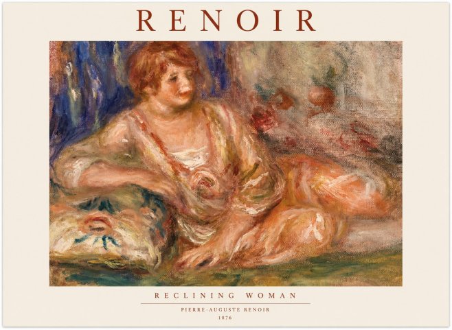 Renoir Reclining Woman No1 - Juliste