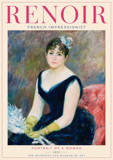 Renoir Portrait of a Woman No3 - Juliste