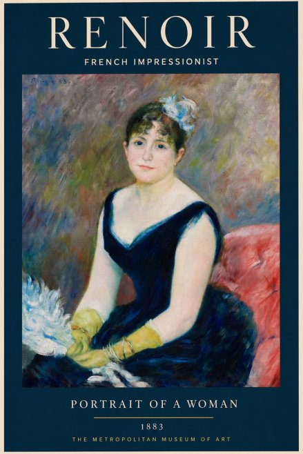 Renoir Portrait of a Woman No4 - Juliste