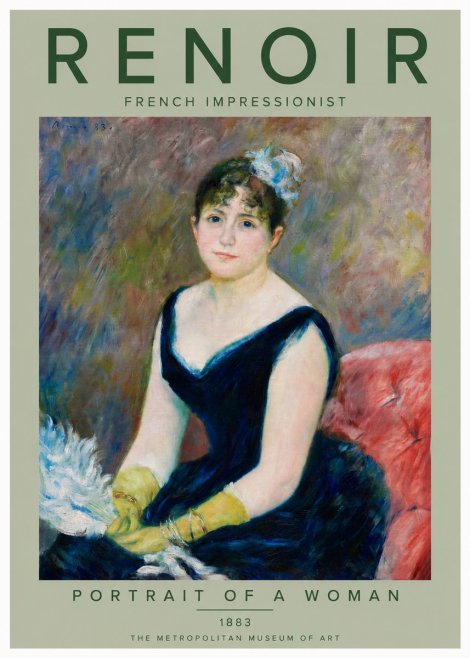Renoir Portrait of a Woman No6 - Juliste