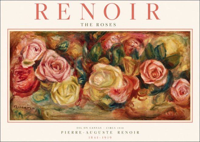 Renoir The Roses No2 - Juliste