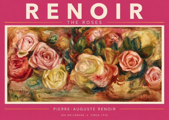 Renoir The Roses No3 - Juliste