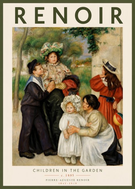 Renoir The Children of the Artist No3 - Juliste