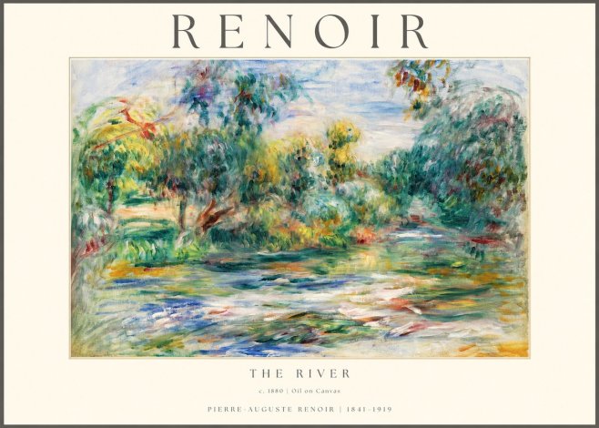Renoir The River No1 - Juliste