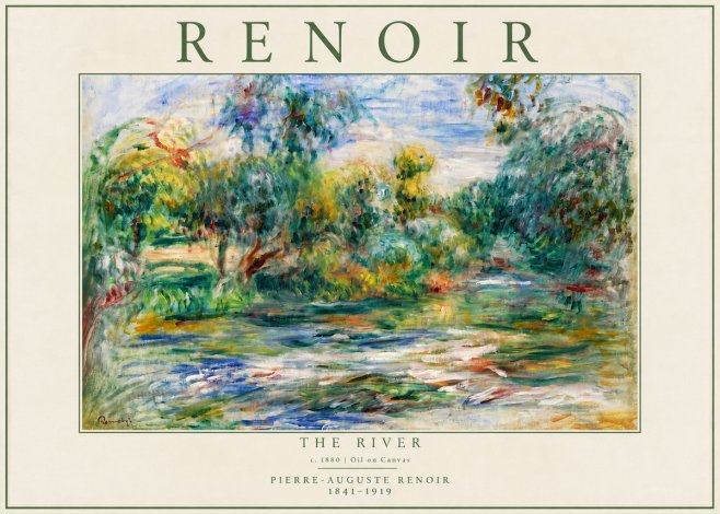 Renoir The River No4 - Juliste
