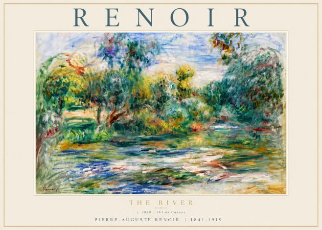 Renoir The River No5 - Juliste